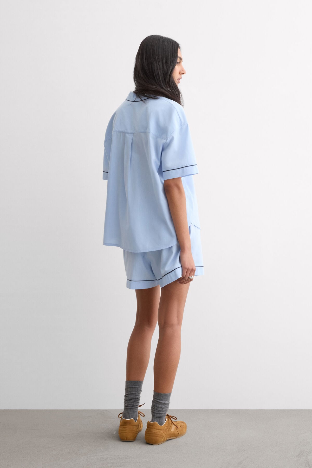 Chambray NI Cotton and Modal Short Pajamas Chambray NI Cotton and Modal Short Pajamas